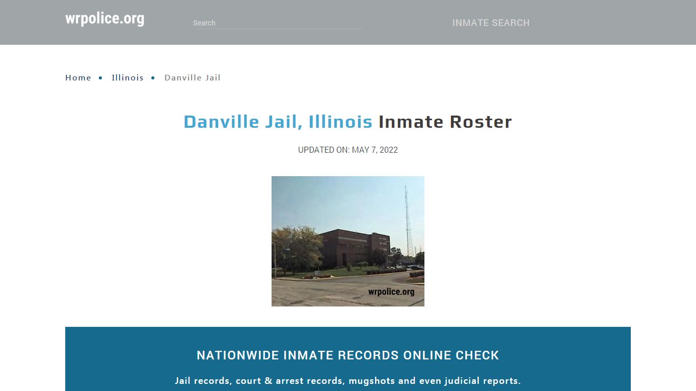 Danville Jail, Illinois - Inmate Locator